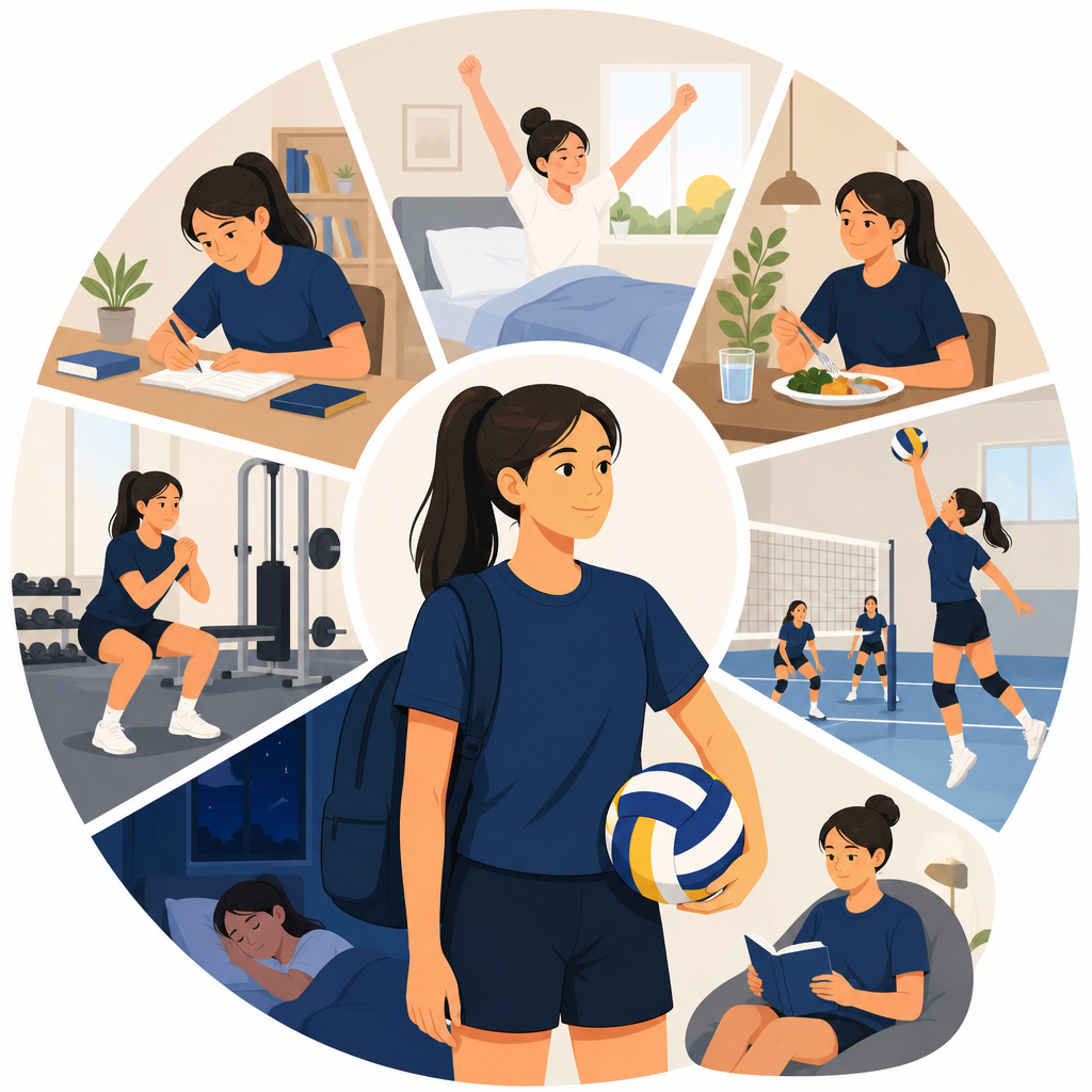 Volleyball Academy Daily Schedule for Boarding Students
